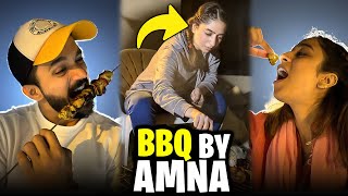 BBQ party Amna ki taraf sy Amna k ghr🍖Lakin kis khushi main😁 [upl. by Leandra]