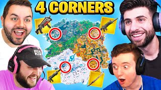 The 4 CORNER ALL MYTHIC Challenge in Fortnite Season 2 ft Courage LEGIQN amp Ranger [upl. by Aruat504]