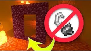 HOW TO GET BACK TO NORMAL WORLD FROM NETHER WITHOUT FLINTampSTEEL  EASY AND SIMPLE  MSP GAMING ZONE [upl. by Chesney]