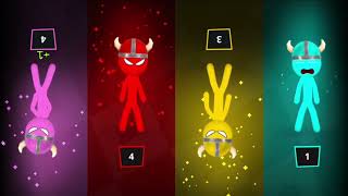 The Stickman Party 1234 Player 33 Games Free  Gameplay Walkthrough All Mini Games Android [upl. by Tereve]