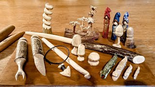 10 simple whittling projects and ideas to get started on with just a knife and a stick [upl. by Tan]