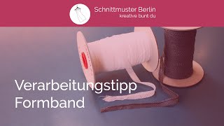 Verarbeitungstipp Kanten mit Formband bekleben [upl. by Eenafets21]