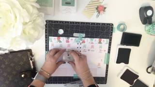 Decorating Planner Inserts Using Stamps [upl. by Enaywd]