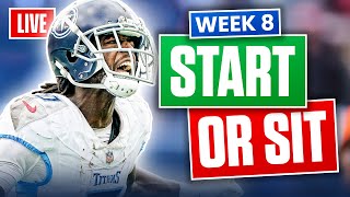 Fantasy Football Week 8 Start or Sit Lineup Advice 2024 [upl. by Masry]