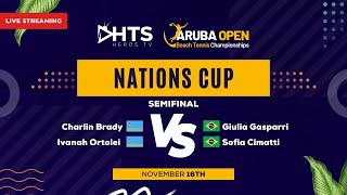 NATIONS CUP  🇦🇼 ARU VS BRA 🇧🇷  ARUBA OPEN BEACH TENNIS CHAMPIONSHIPS 2023  EN VIVO [upl. by Vance33]