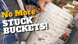 No More Stuck Buckets Easy Trick to Separate Them  FAST [upl. by Sairahcaz59]