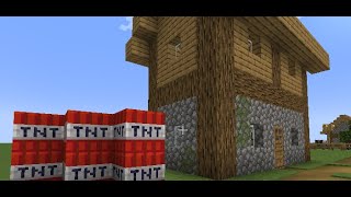 Minecraft  TNT Village [upl. by Repooc]