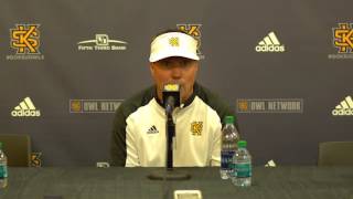 Kennesaw State Football Postgame Press Conference Bohannon Presbyterian Game [upl. by Gibbon532]