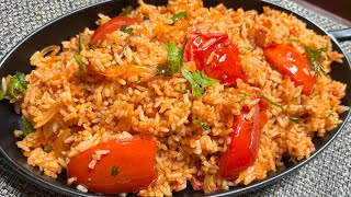 Tomato Fried Rice Recipe  Tomato Rice  Tomato Pulao  Easy Breakfast Recipe [upl. by Karylin]