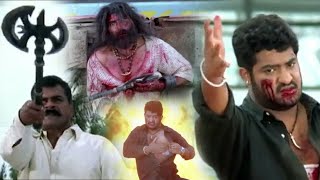 Ntr simhadri Super hit movie Action Climax scene  Bhumika Chawla  Icon Videos [upl. by Linder]