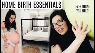 MY COMPLETE GUIDE TO HOME BIRTH  HOME BIRTH ESSENTIALS  Roseyhome [upl. by Hanna]