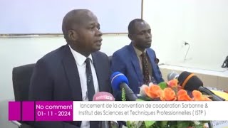 Lancement de la convention de cooperation Sorbonne amp ISTP drtvinternationalhd1817 [upl. by Ayardna]