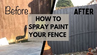 How to spray paint your fence the easy DIY guide [upl. by Itnahsa]