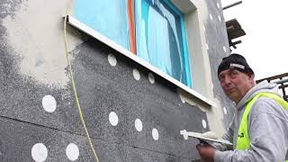 Application and installation of an external wall insulation system [upl. by Tebzil]