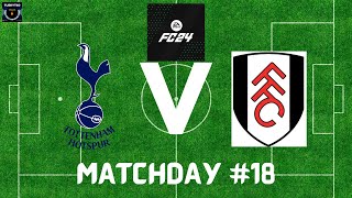 FIFA 24 Tottenham vs Fulham  Premier League Draft Showdown [upl. by Alimac]