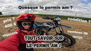 Tout savoir sur le permis AM  BSR [upl. by Atineg865]