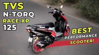 TVS NTorq 125 Race XP 2024  Ride Review  Best 125cc Race Scooter in India tvsntorqracexp [upl. by Yahsel65]