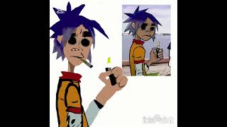 2D from Gorillaz 2d gorillaz speedpaint [upl. by Notsniw212]