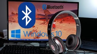 HOW TO Connect Bluetooth earphones TO Windows 10 PC [upl. by Namso777]