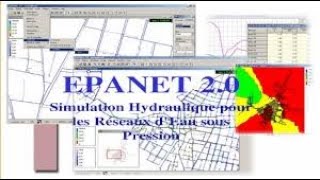 ✔Formation EPANET✅ Dimensionnement d’un réseau🔅 de distribution d’eau epanet tutorial français💯2020 [upl. by Previdi]