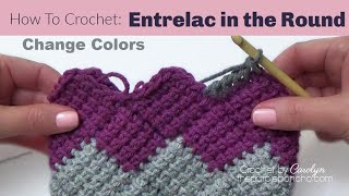 How To Crochet Entrelac In The Round [upl. by Gruber]