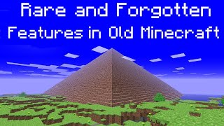 Rare and Forgotten Stuff in Old Minecraft [upl. by Ahsert550]