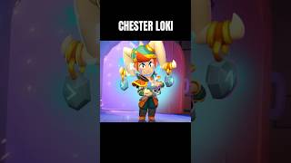 Chester Loki 🪨nueva skin en el modo competitivo ranked brawlstars brawlstarsgame [upl. by Lrat862]