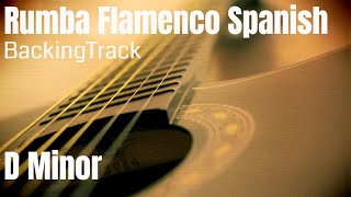 Rumba Flamenco Spanish Guitar Backing Track  D minor [upl. by Fredrick]