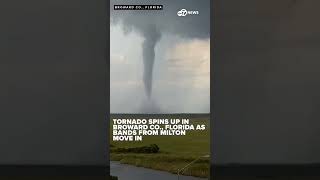 Video Captures ‘Large and Dangerous Tornado’ in Florida from Hurricane Milton [upl. by Trow]