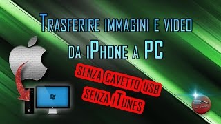 Tutorial  Trasferire foto da iPhone a PC tramite wifi Senza USB [upl. by Schaffer]