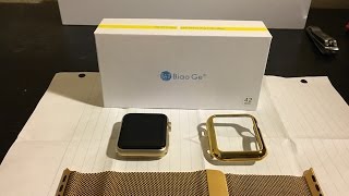 Apple Watch Gold Milanese LoopCase Unboxing [upl. by Ambrose]