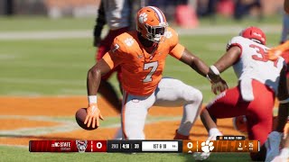 Week 4 NC State Vs Clemson College football 25 92124 [upl. by Sivart]