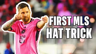 Messi FIRST MLS HAT TRICK powers Inter Miami to singleseason points record [upl. by Sadiras522]