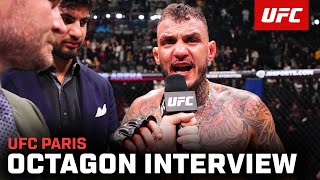 Renato Moicano Octagon Interview  UFC Paris [upl. by Abla]