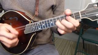 Charlie Mulvihills  Traditional Fiddle Tune on Mandolin [upl. by Ahsika327]