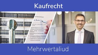 Kaufrecht Mehrwertaliud [upl. by Ertha]