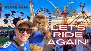 Washington State Fair 2023 Epic Rides and Games Walking Tour 4K [upl. by Epillihp]