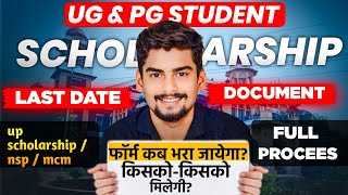 Allahabad University Scholarship Form । UG amp PG Student । Documents । Last Date । Full Process [upl. by Radburn674]