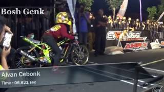 Indonesia Drag Championships AHRS EKO KODOK VS ALVAN CEBONK DragBike Jogja HD [upl. by Nyltiak]