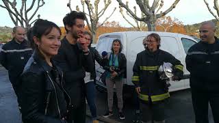 Pierre Niney chez les pompiers de Sarlat [upl. by Leopoldeen456]