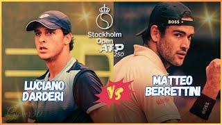 🔴Luciano Darderi vs Matteo Berrettini  ATP Stoccolma 🎾 live stockholmopen [upl. by Anirda]