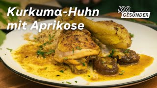 KurkumaRezept Hähnchen mit Aprikosen  AOK [upl. by Eeleimaj]