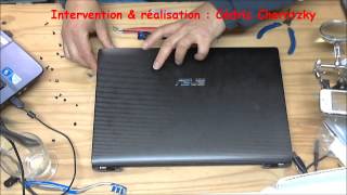 Asus X53 T réparation charnière et ventilation partie 5 sur 5 [upl. by Lorenzana]