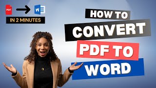 How to convert PDF to word quickly [upl. by Crosby170]