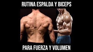 🔥 RUTINA de ESPALDA y BÍCEPS 💪🏻 ENTRENAMIENTO para aumentar MASA MUSCULAR [upl. by Silsby825]