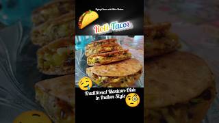 CrispyRotiTacos  HomemadePotatoTacos  WheatFlourSnacksrecipefoodviralvideoviralshorts [upl. by Silletram561]