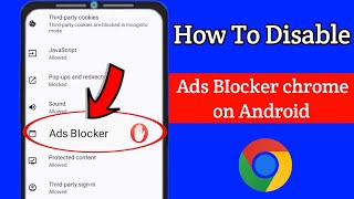 Disable Ad Blocker On Google Chrome New Method  How To Disable Ad Blocker On Chrome [upl. by Somerville312]