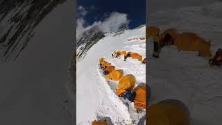 Mount Everest Camp 3 23950 ft mountains himalaya everest shorts trending viral [upl. by Joycelin168]