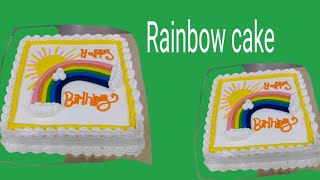 Rainbow Cake by Chef Mazhar Gujjar🥀📽🎥📸👈 [upl. by Illib]