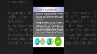 What is Merger Meaning of Merger  Example of Merger [upl. by Ardnued]